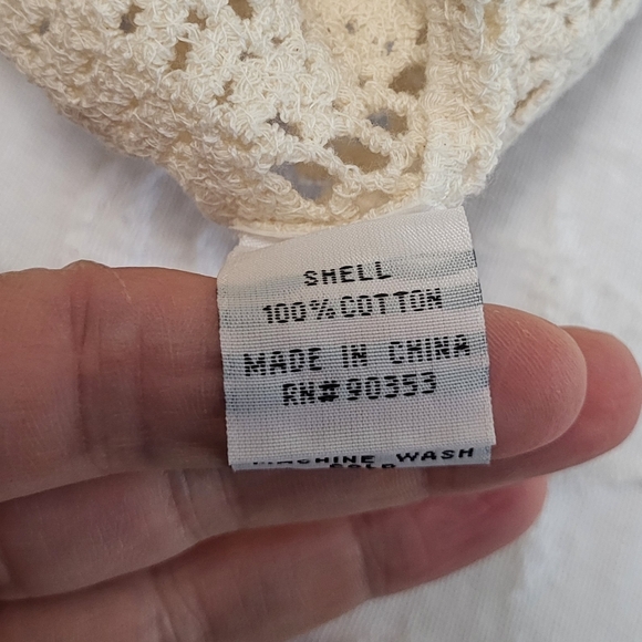 Rebellion Cream Crochet Crop Top - Picture 8 of 11